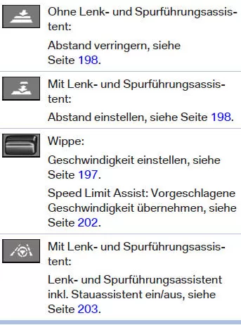 Tasten am Lenkrad