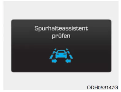 Störung des Spurhalteassistenten