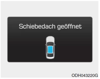 Schiebedach geöffnet