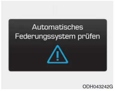 Automatisches Federungssystem prüfen (ausstattungsabhängig)