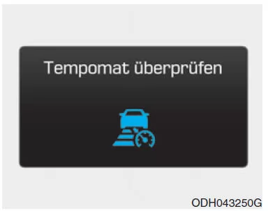 Tempomat überprüfen