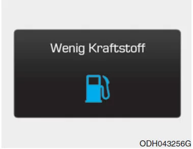 Wenig Kraftstoff