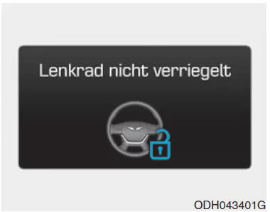 Lenkrad nicht verriegelt