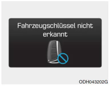 Fahrzeugschlüssel nicht erkannt