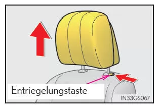 Ausbau der Kopfstützen