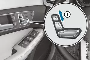 Höhe der Kopfstützen elektrisch einstellen 