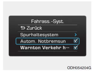 AEB-Funktion beenden