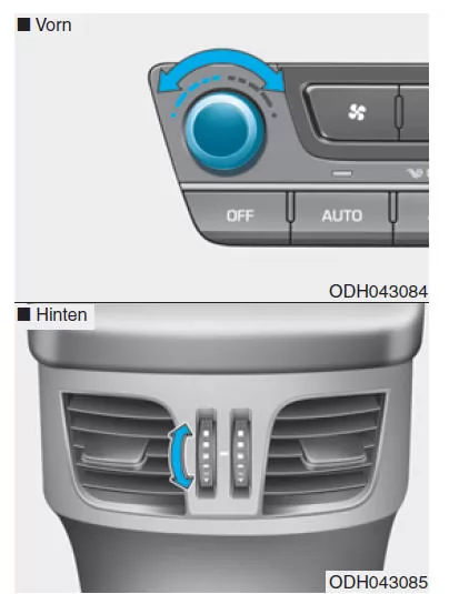 Automatische Steuerung der Heizung und Klimaanlage