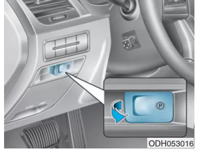 Feststellbremse betätigen