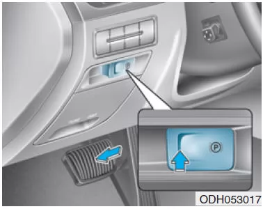 Feststellbremse lösen