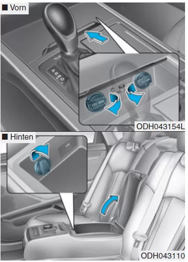 Steckdose (ausstattungsabhängig)