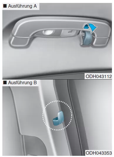 Kleiderhaken (ausstattungsabhängig)