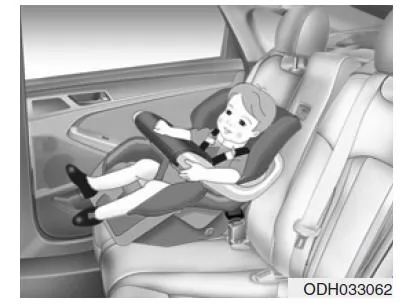 Nach vorn gerichtete Kindersitze