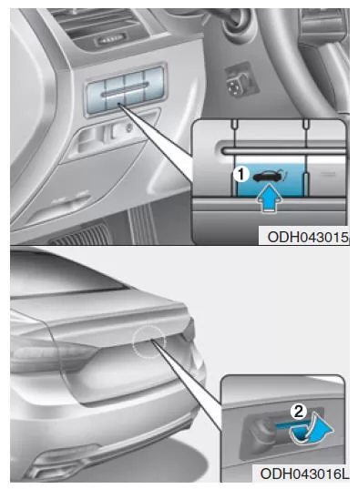 Kofferraumdeckel mit Servounterstützung (ausstattungsabhängig)
