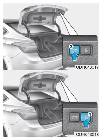 Kofferraumdeckel mit Servounterstützung (ausstattungsabhängig)