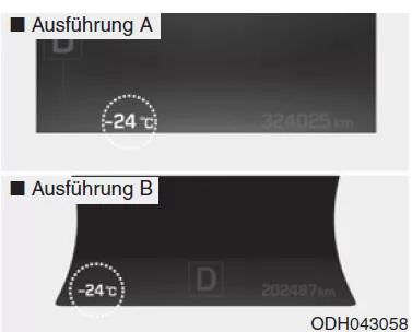 Außentemperaturanzeige