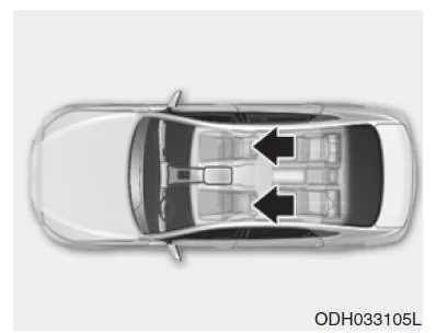 Kopfstützen der Vordersitze