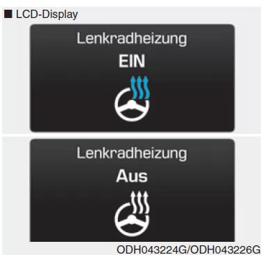 Lenkradheizung (ausstattungsabhängig)