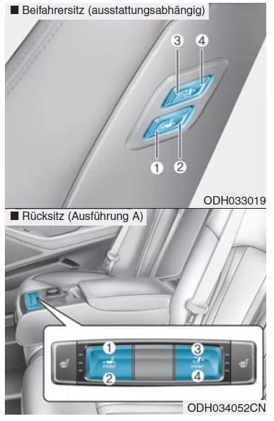 Steuerung Beifahrersitz