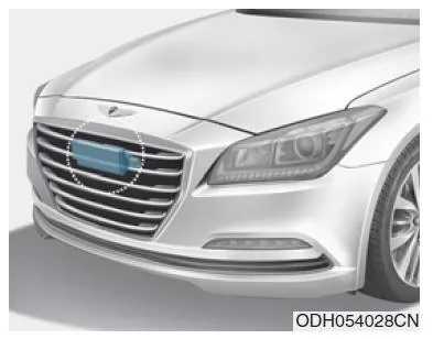 Sensor für Erkennung des Abstands zum vorausfahrenden Fahrzeug