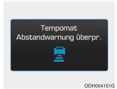 Sensor-Störungsmeldung