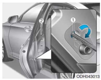 Kindersicherung hintere Türschlösser