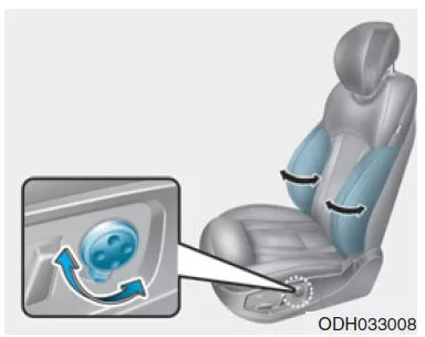 Einstellung der Seitenpolster