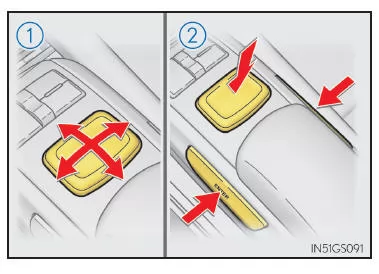 Verwenden des Knopfs des Remote Touch