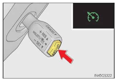 Auswählen des Konstantgeschwindigkeitsregelungsmodus