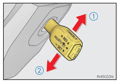Ändern der eingestellten Geschwindigkeit