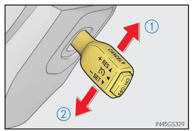 Ändern der eingestellten Geschwindigkeit
