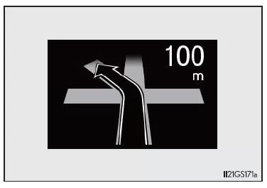 Routenführungsanzeige (Fahrzeuge mit Navigationssystem)