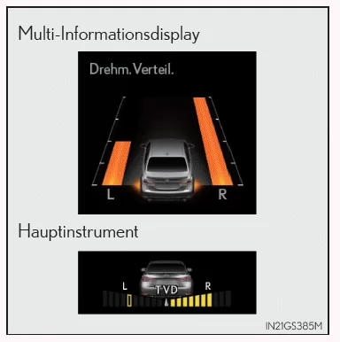 Antriebsmomentverteilung (falls vorhanden)