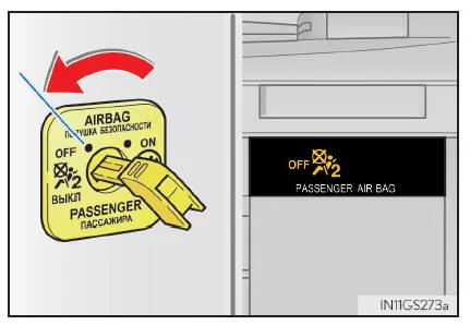 Deaktivieren des Beifahrer-Frontairbags, Beifahrer-Knieairbags und Beifahrer-Seitenairbags