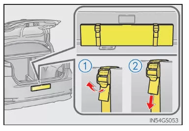 Warndreieck-Staugurt (falls vorhanden)