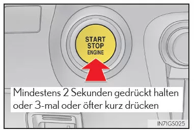 Wenn Ihr Fahrzeug in einem Notfall angehalten werden muss