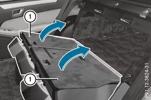 Sitzlehne zurückklappen