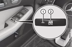 Kindersicherung für Seitenfenster im Fond