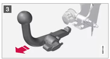 Demontage der Anhängerzugvorrichtung