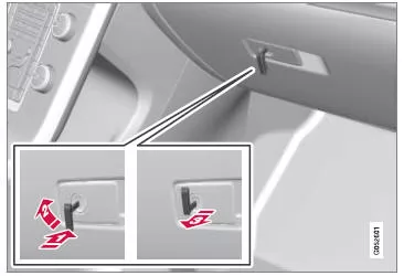 Aktivierung der Geheimverriegelung.