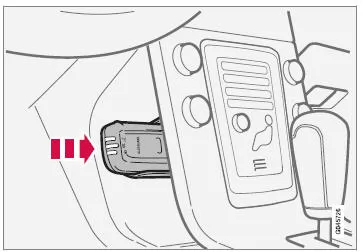 Aufbewahrung und Ladestation des Handgerätes.
