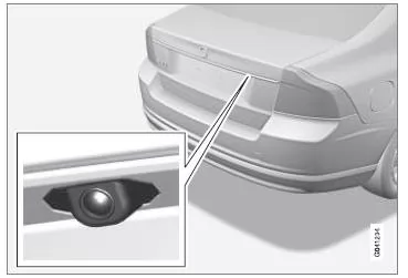 Position der Kamera am Öffnungsgriff.
