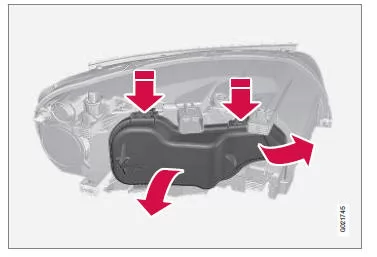 Lampenwechsel - Abdeckung für Fern- und Abblendlicht