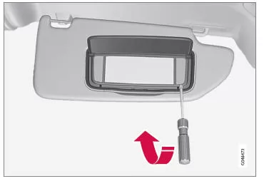 Abnehmen der Leuchtenlinse