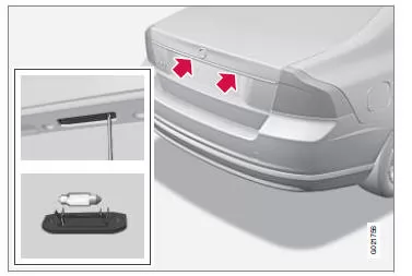 Lampenwechsel - Kennzeichenbeleuchtung