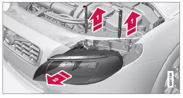 Ausbau von Scheinwerfern