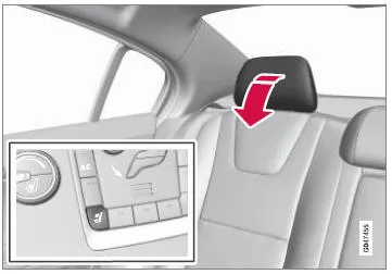 Äußere Kopfstütze Fond elektrisch umklappen*