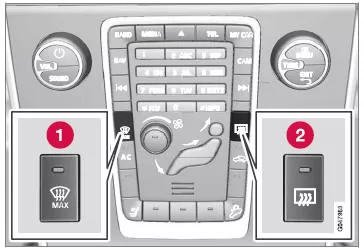 Windschutzscheiben-*, Heckscheibenund Außenspiegelheizung