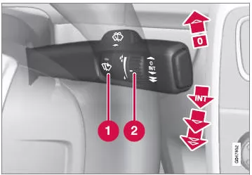 Wisch- und Waschanlage Windschutzscheibe.